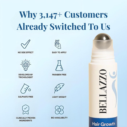Advanced Hair Growth Roll-On Serum By BELLAZZO